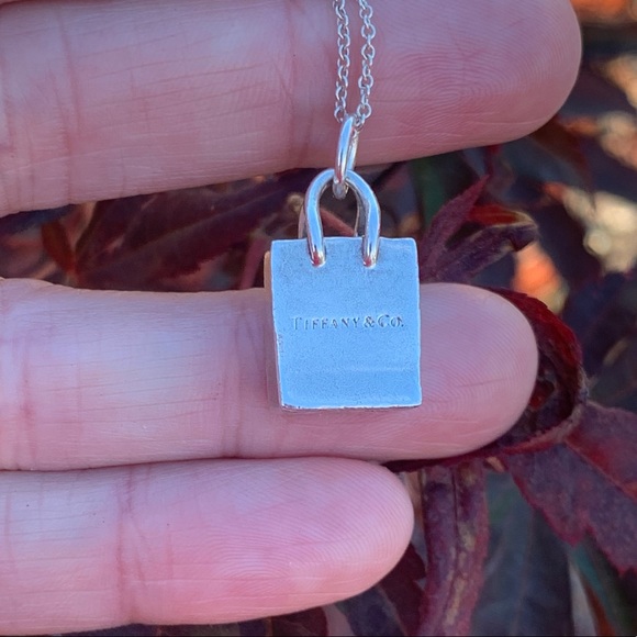 Retired Tiffany & Co Shopping Bag Necklace Necklaces